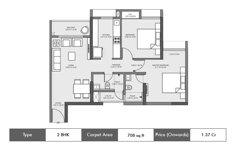 krisumi-phase-3-2bhk-floor-plan